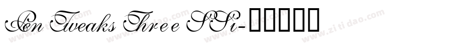 Pen Tweaks Three SSi字体转换